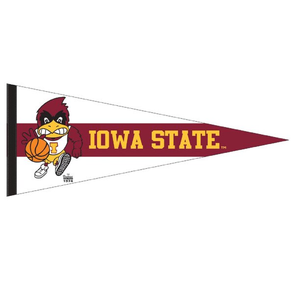 Vintage Basketball Cy Iowa State Pennant (12" x 30")
